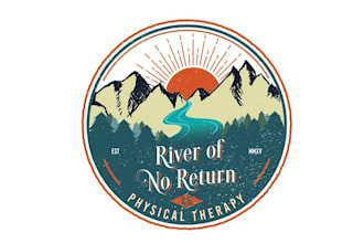 design outdoor adventure physical therapy logo