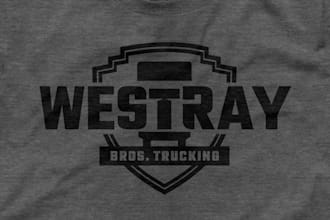 design a powerful trucking, logistics, or transport company logo