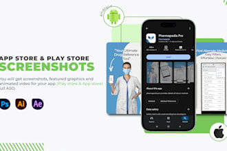create app store and play store screenshots, aso