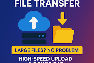 fast secure large download upload files cloud transfer