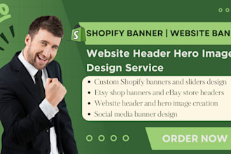 design shopify banner web banner etsy shop banner website header hero image