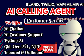ai calling agent, ai chatbot, ai customer support, python ai, ghl, ml, nlp, ocr