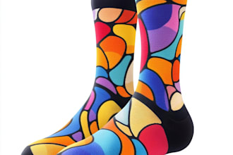 create beautiful socks design