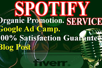 grow your spotify listeners, streams and music promotion