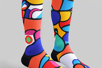 design modern and unique custom socks