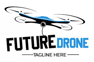 design a modern drone logo  with original concept