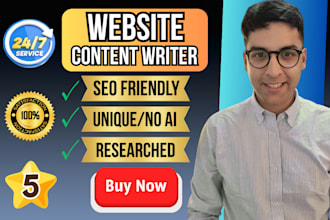 be your SEO website content writer