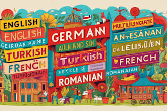 translate german, turkish, arabic or french to english