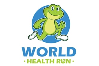 design high quality world health run fitness logo