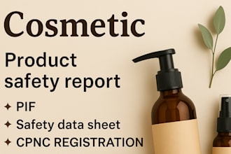 do cpsr, pif, msds, sds, toxicology reports, and product labels for cosmetic pro