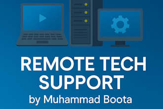 provide expert remote tech support for PC, mac, software, and network issues