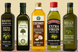 do label or logo for olive oil,cooking oil,serum,cbd,oil packaging,oil box