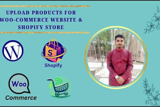 upload products on ecommerce websites and shopify store