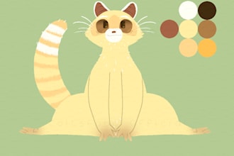 draw furry art, full reference sheets, or custom species