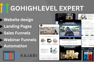 be gohighlevel website, landing page, sales funnel, webinar or clickfunnels 2 0