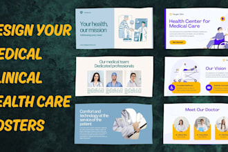 design health fitness medical posters, real estate posters