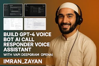 build gpt4 voice bot ai call responder voice assistant with vapi deepgram openai