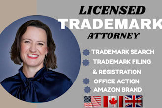 be your licensed patent, trademark attorney, uspto registration attorney