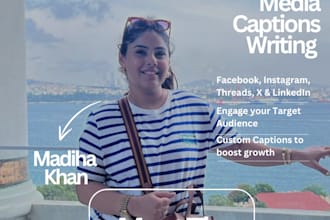 write social media captions to optimize engagement