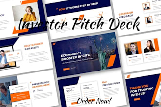design investor powerpoint, prezi google slides canva pitch deck for fundraising