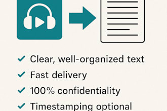 transcribe your audio or video into accurate text