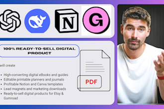 high quality digital products for etsy, gumroad, and online sales with ai