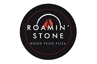 design monogram greatest wood fired pizza logo