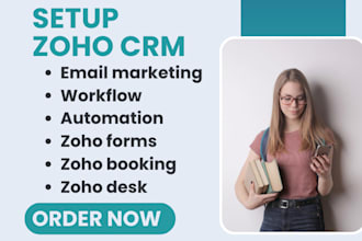 setup zoho crm email marketing workflow automation zoho forms booking zoho desk