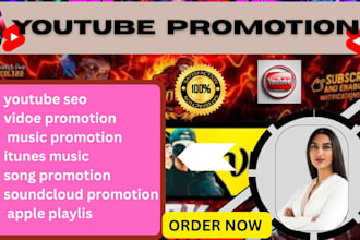 promote your youtube video do SEO grow subscribers and help monetize