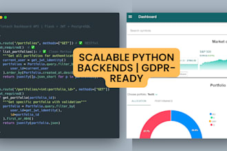 build a scalable python backend with django or fastapi