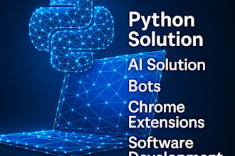 offer python solution python projects, ai solution, chrome extensions lovable ai