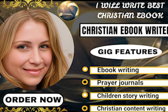 be your christian book and ebook writer, bible story  and prayer journals