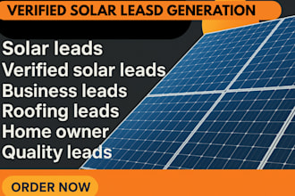 generate fresh and verified solar leads lists form targeted location