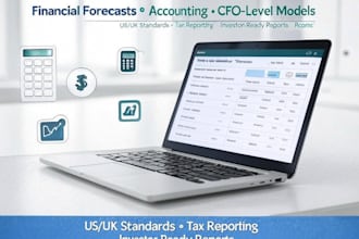do accounting, finance, financial projection, forecast, model, US UK accounting