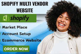 create shopify multi vendor ecommerce website build shopify multi vendor website