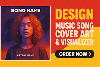 design music song cover art, single cover art music album cover music visualizer