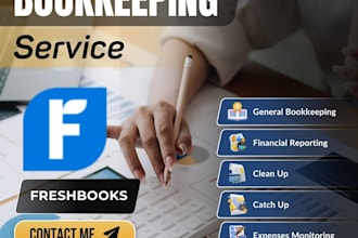 clean up and catch up your freshbooks bookkeeping accurately