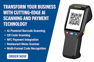 develop ai scanner app, barcode scanning app, nfc payment, qr code scanning app