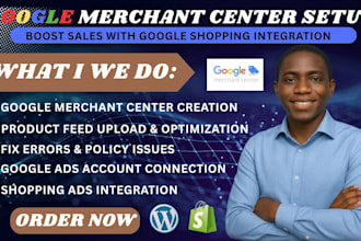 setup and configure google merchant center for shopping ads campaign gmc success