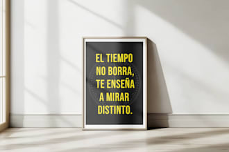 do minimalist typography poster, and wall art design