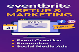 do eventbrite promotion, event marketing, and event planning for ticket sales