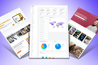 design marketplace or freelance website, multi vendor website