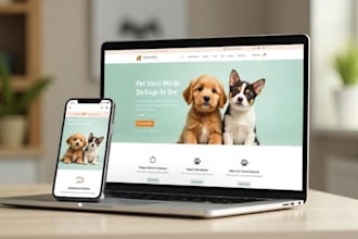 design a professional pet care or animal website for your business