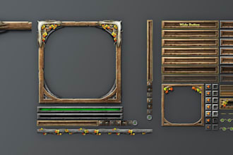 design professional game UI design for your mobile game and PC
