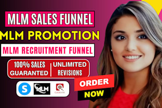 mlm promotion MLM sales funnel affiliate recruitment MLM network marketing leads
