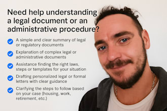 legal assistance, laws, procedures and official letters