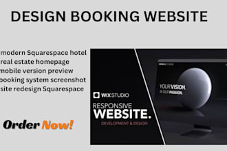 build or redesign modern squarespace hotel or airbnb property booking website