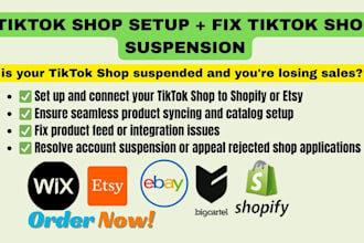 setup tiktok shop for shopify and other ecommerce fix tiktok shop suspension