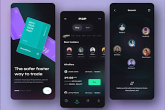 build a custom fintech app, p2p payments app, neobank app, or digital wallet app