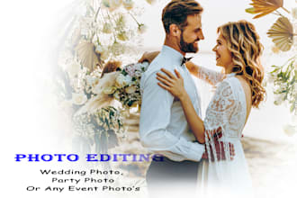 professionally edit your wedding and event photos